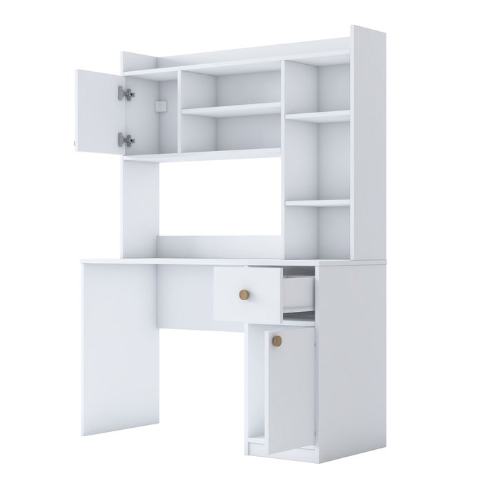 Hanah Home Escritorio y Estantería de Estudio HA128 - 3977 Blanco Hanah Home Escritorio y Estantería de Estudio HA128 - 3977 Blanco